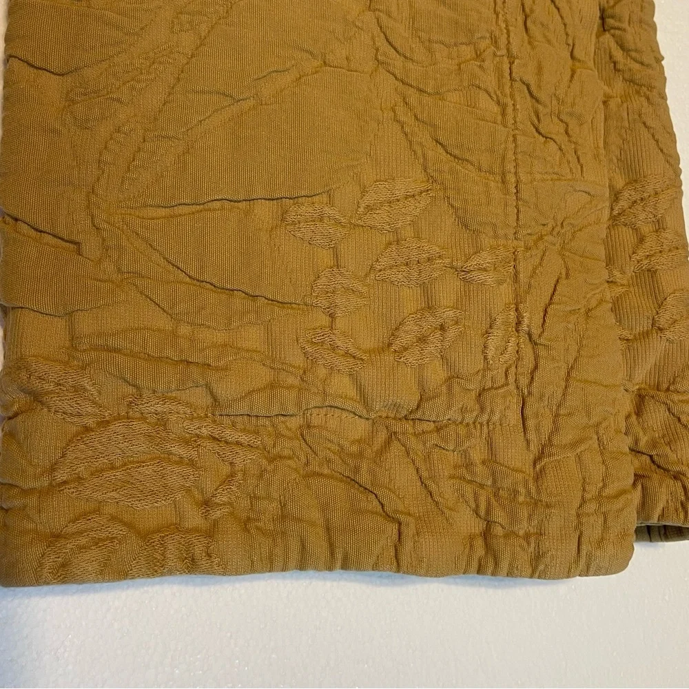 POTTERY BARN Matelasse Golden Yellow Euro Sham